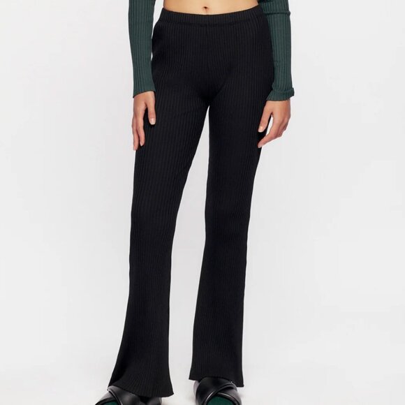 *SOLD* KOTN Ribbed Flared Stretchy Pants - Picture 1 of 4